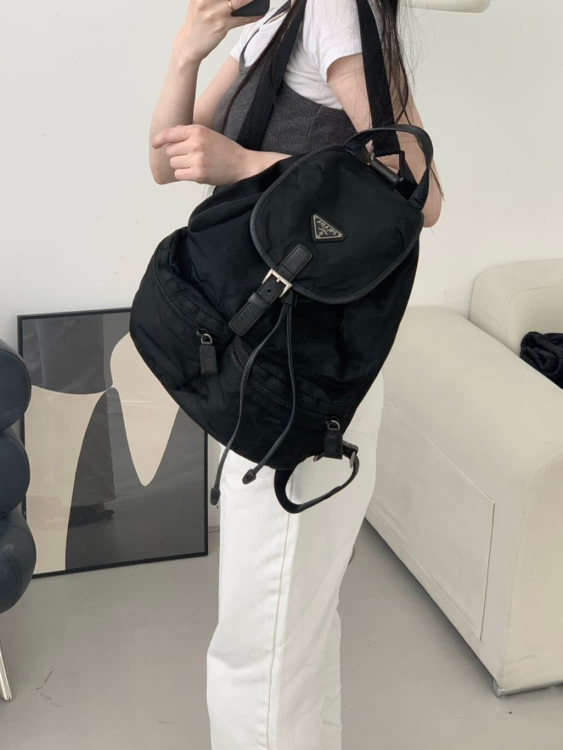 프라다 투포켓 백팩 상품이미지2