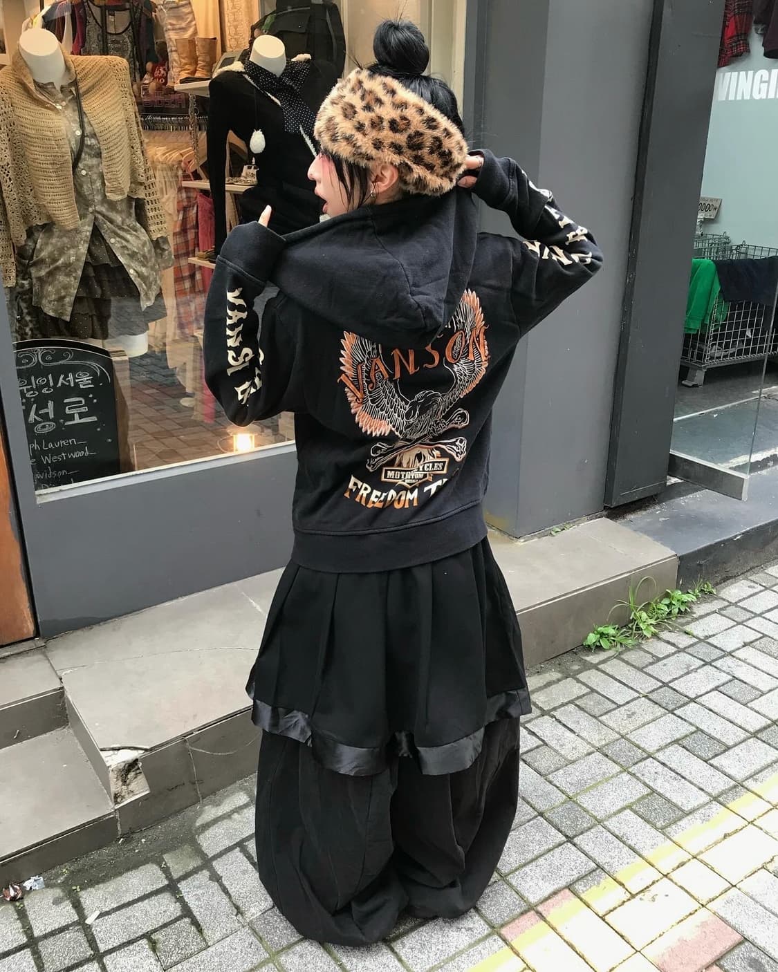 Vanson Embroidery Hood Zip-Up 상품이미지1