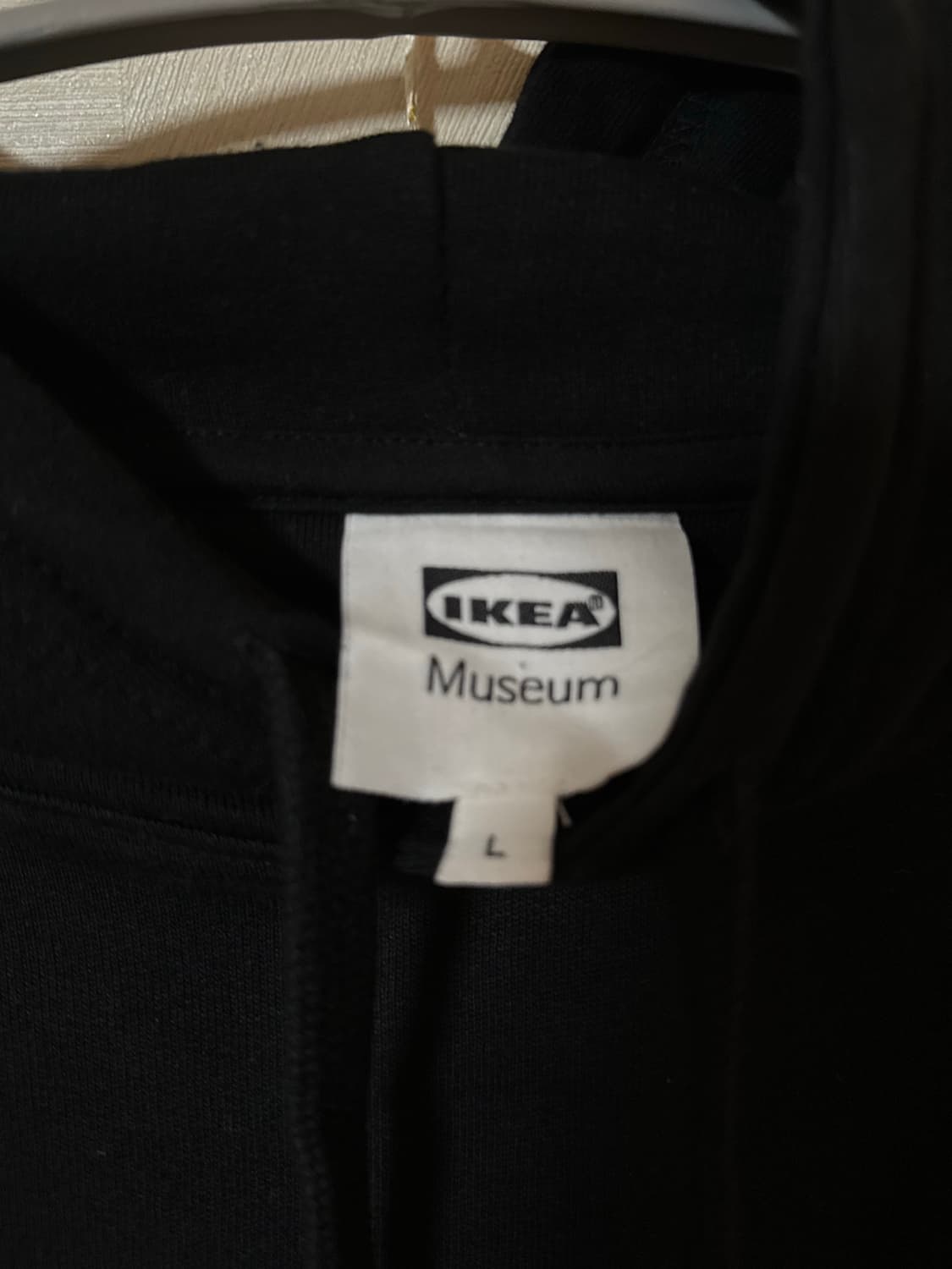 이케아 뮤지엄 후드 블랙 L 상품이미지4
