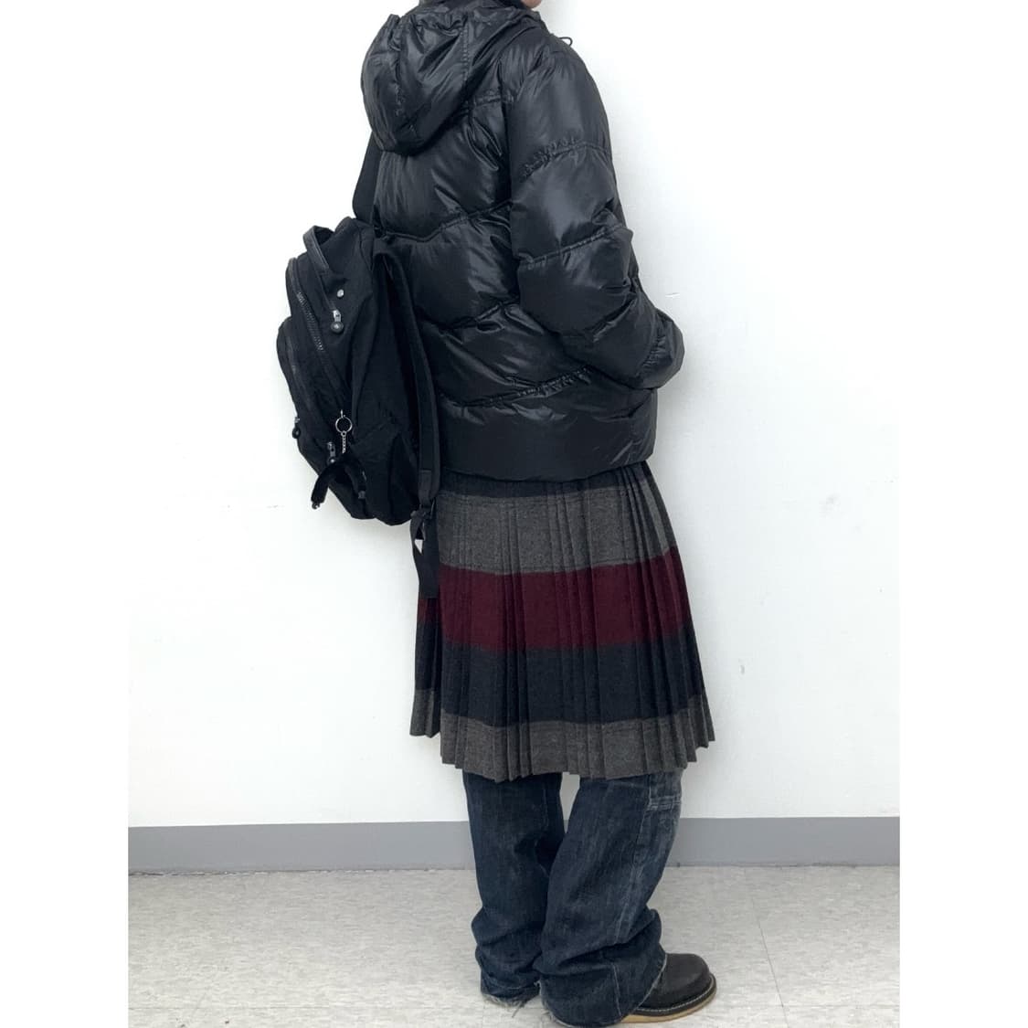 빈티지 아디다스 덕다운 블랙 패딩 상품이미지4