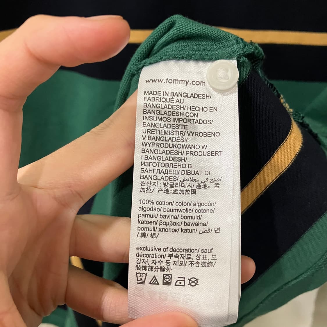 302 타미힐피거 스트라이프 카라티 럭비티 상품이미지3