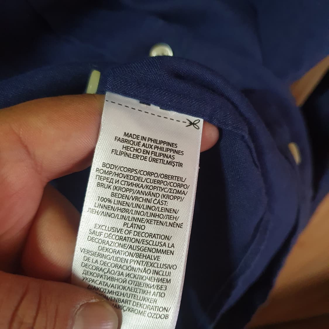 폴로 랄프로렌 린넨 셔츠S 상품이미지4