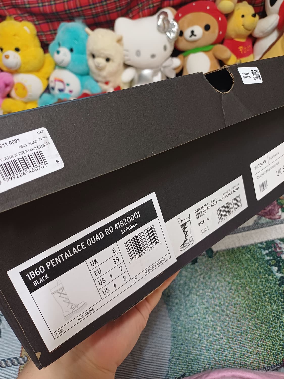 릭오웬스 닥터마틴 펜탈레이스 uk6 상품이미지5