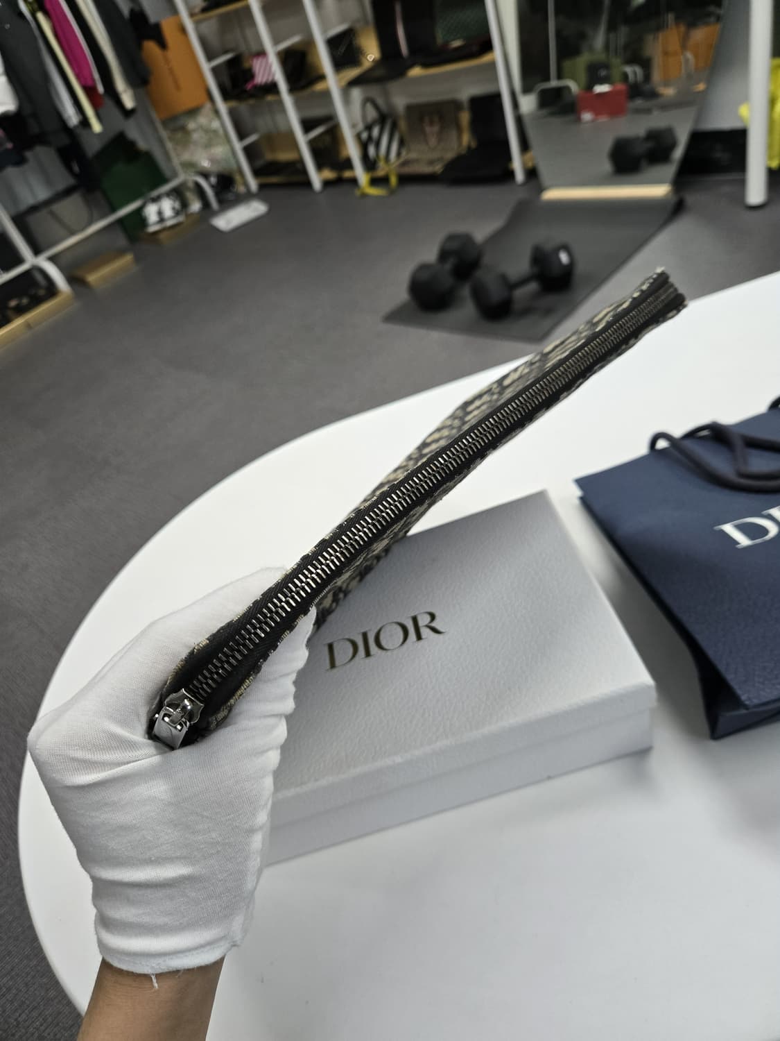 [A급컨디션]디올 오블리크 아이패드 클러치백 상품이미지5