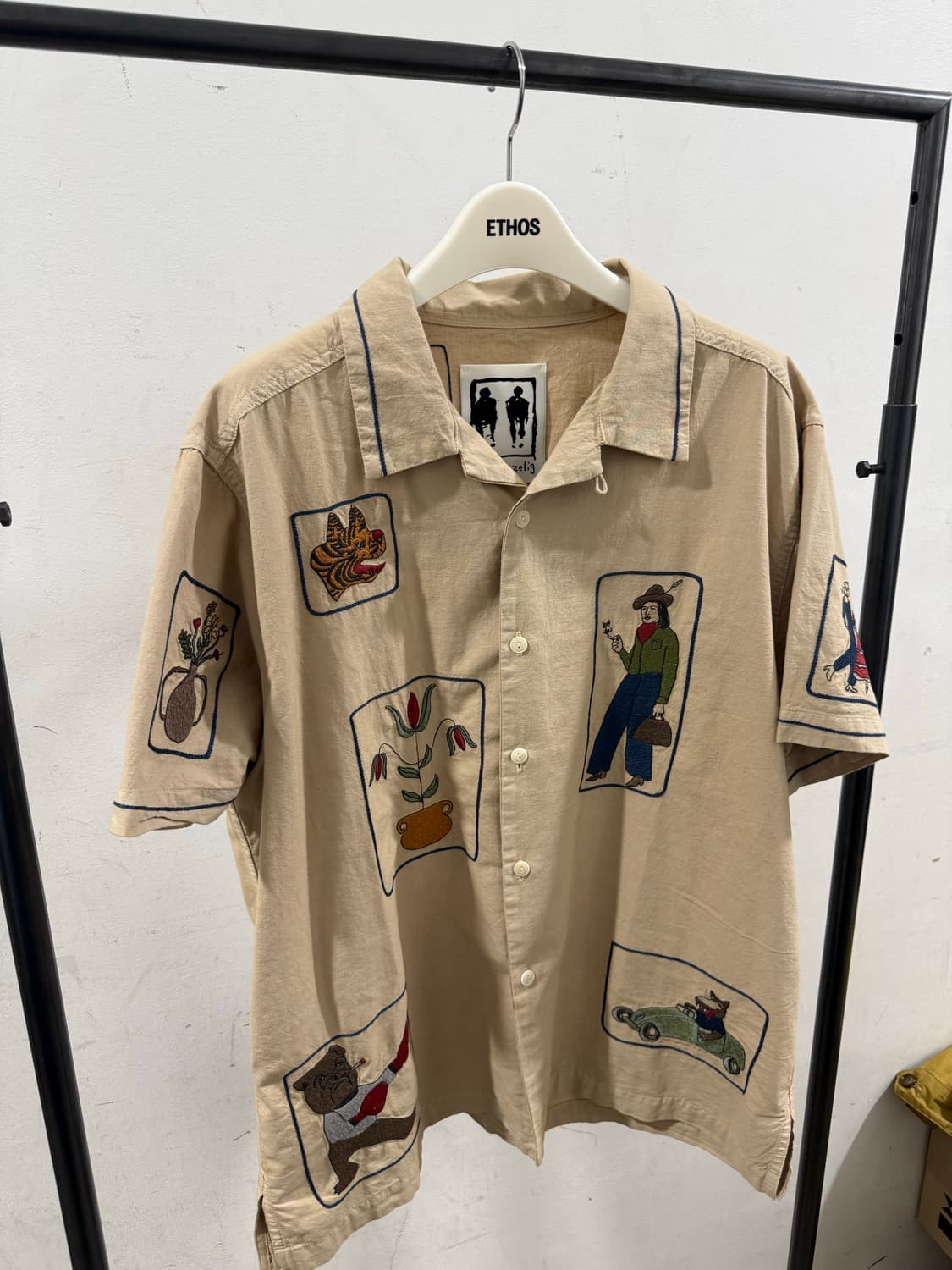 사무엘 젤리그 반팔 자수셔츠 1size (체감 L) 상품이미지1