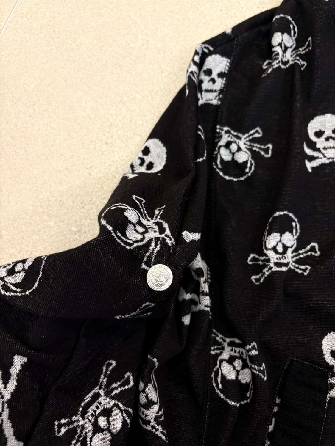 해골 오버핏 후드집업 상품이미지4