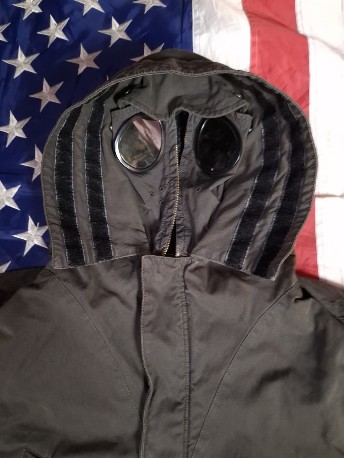 오리지날 C.P. 컴퍼니 고글 워싱 롱야상 상품이미지2