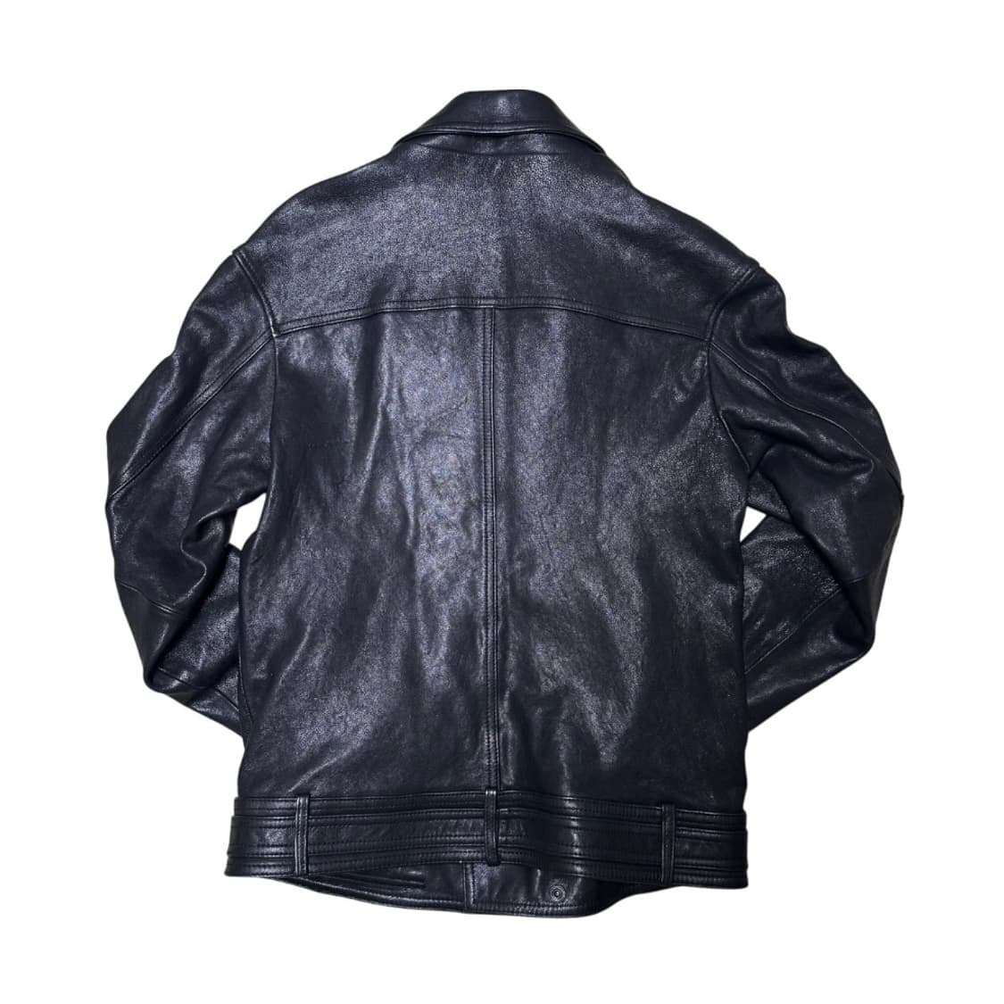 사선 지퍼 멀티포켓 양가죽 레더자켓 상품이미지3