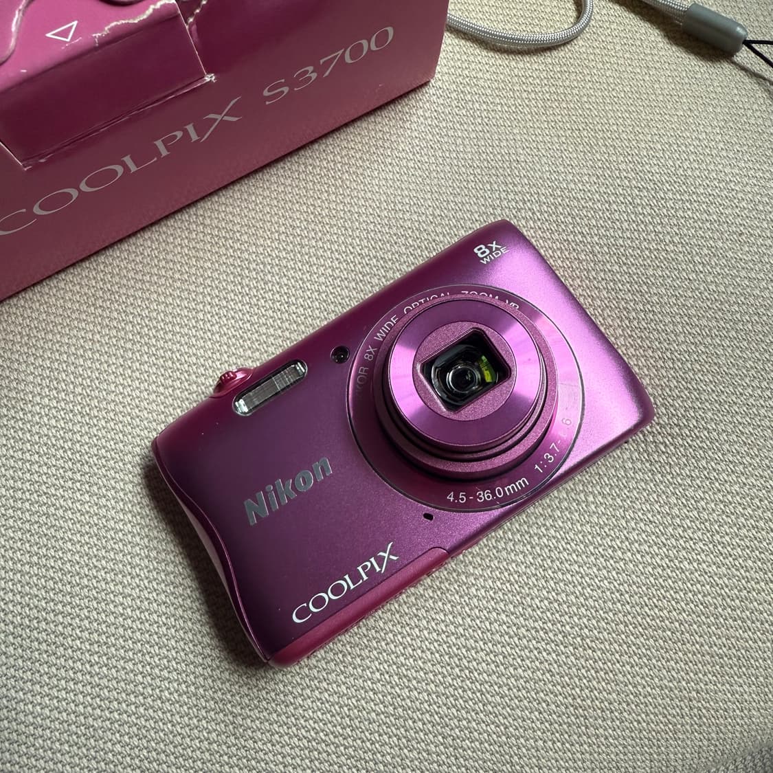 박스셋 니콘 쿨픽스 S3700 핑크! 디카 상품이미지3