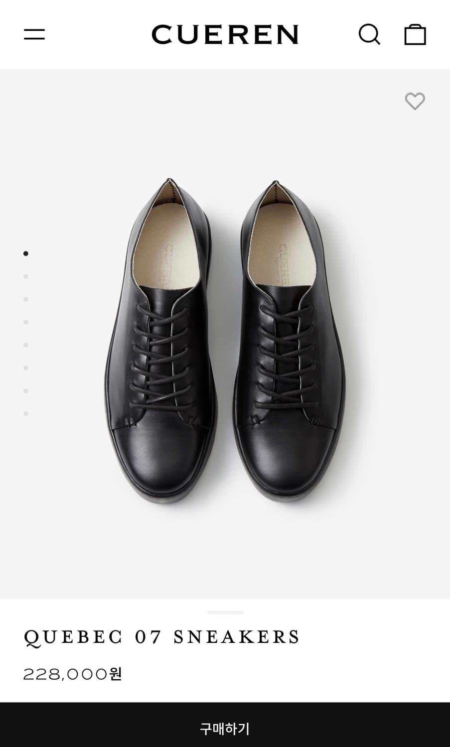 280) 쿠에른 퀘백07 데일리 스니커즈 상품이미지8