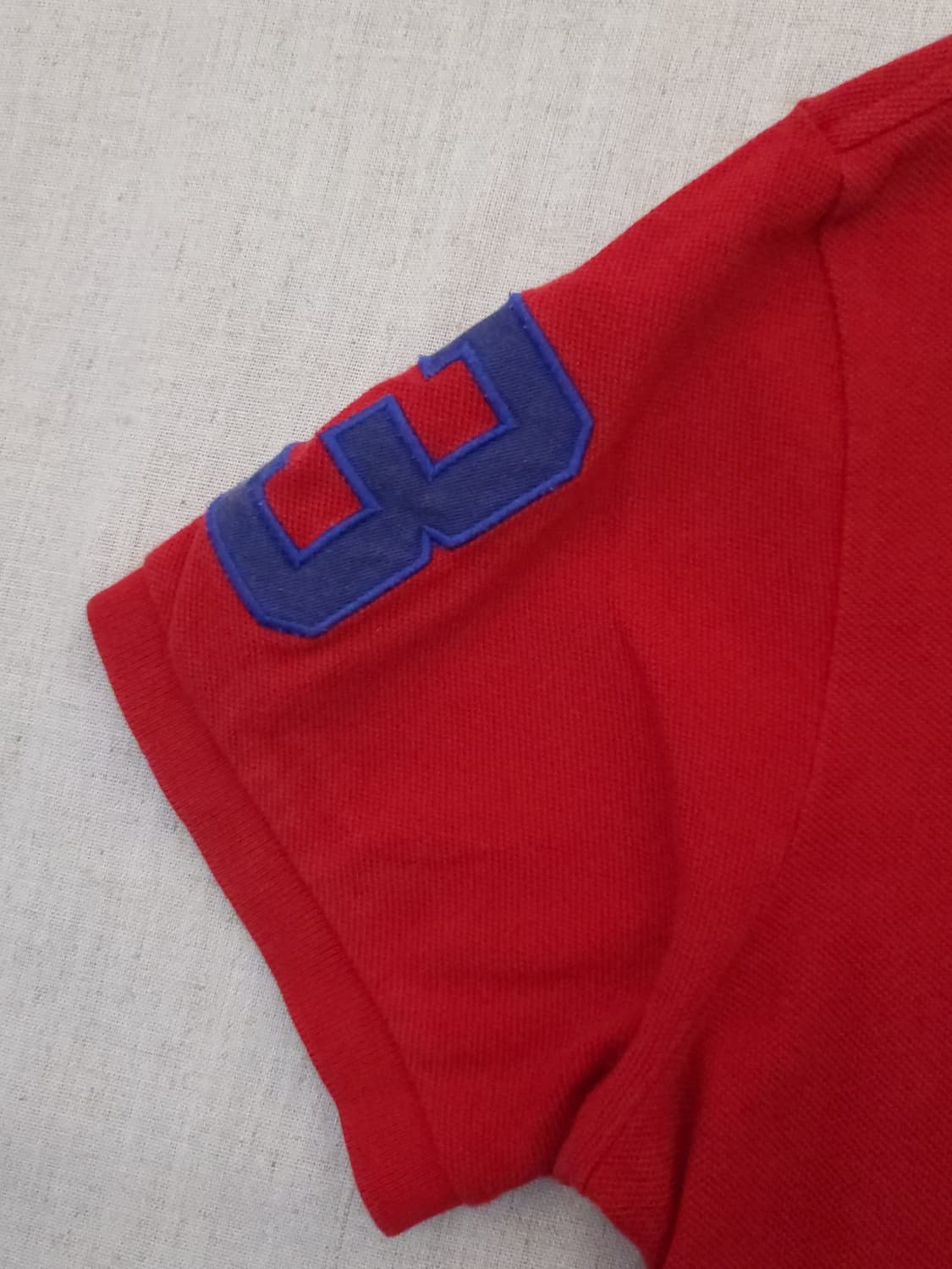 폴로 랄프로렌 레드 반팔 카라티 L 상품이미지4