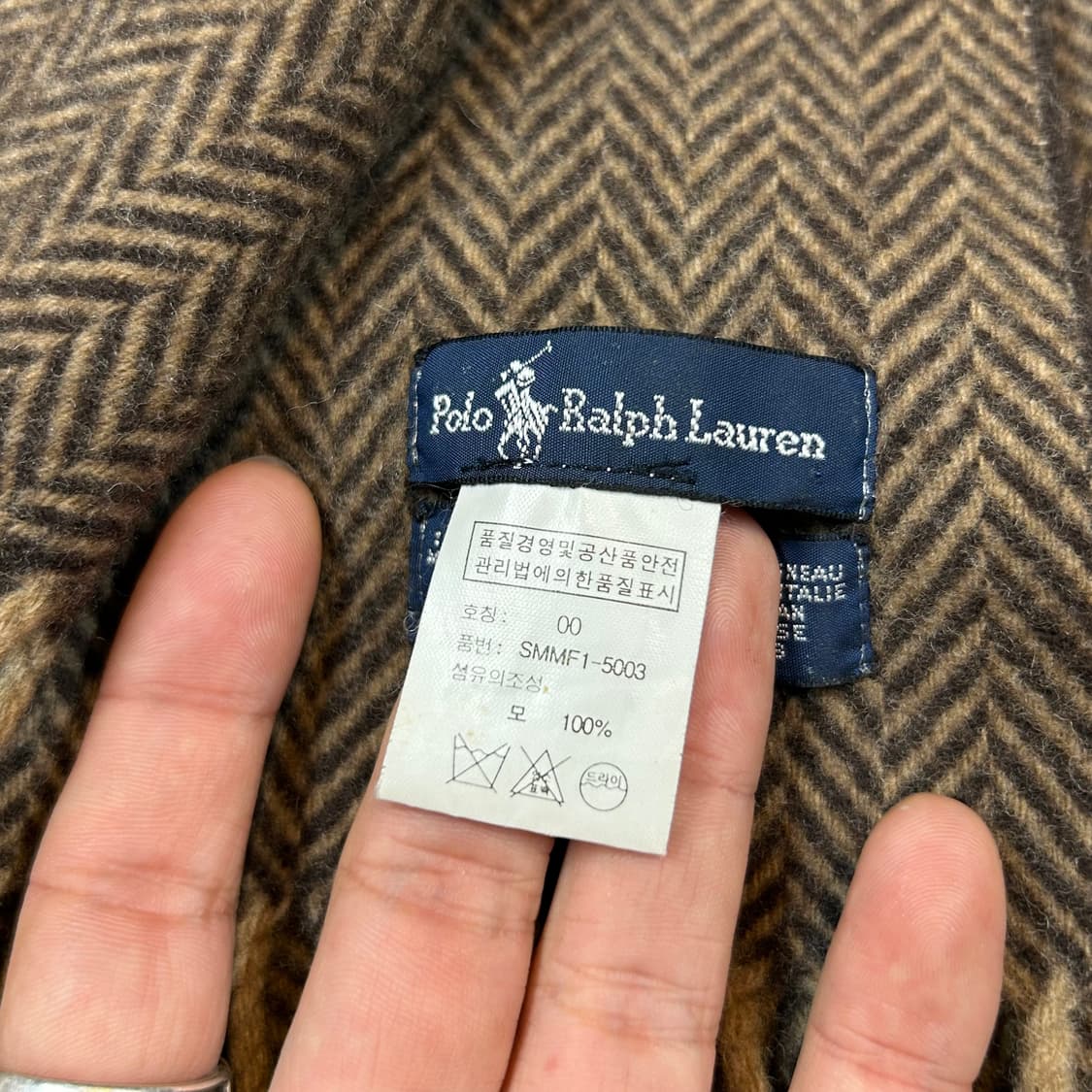 폴로 랄프로렌 울 머플러 목도리 Made in italy 상품이미지6