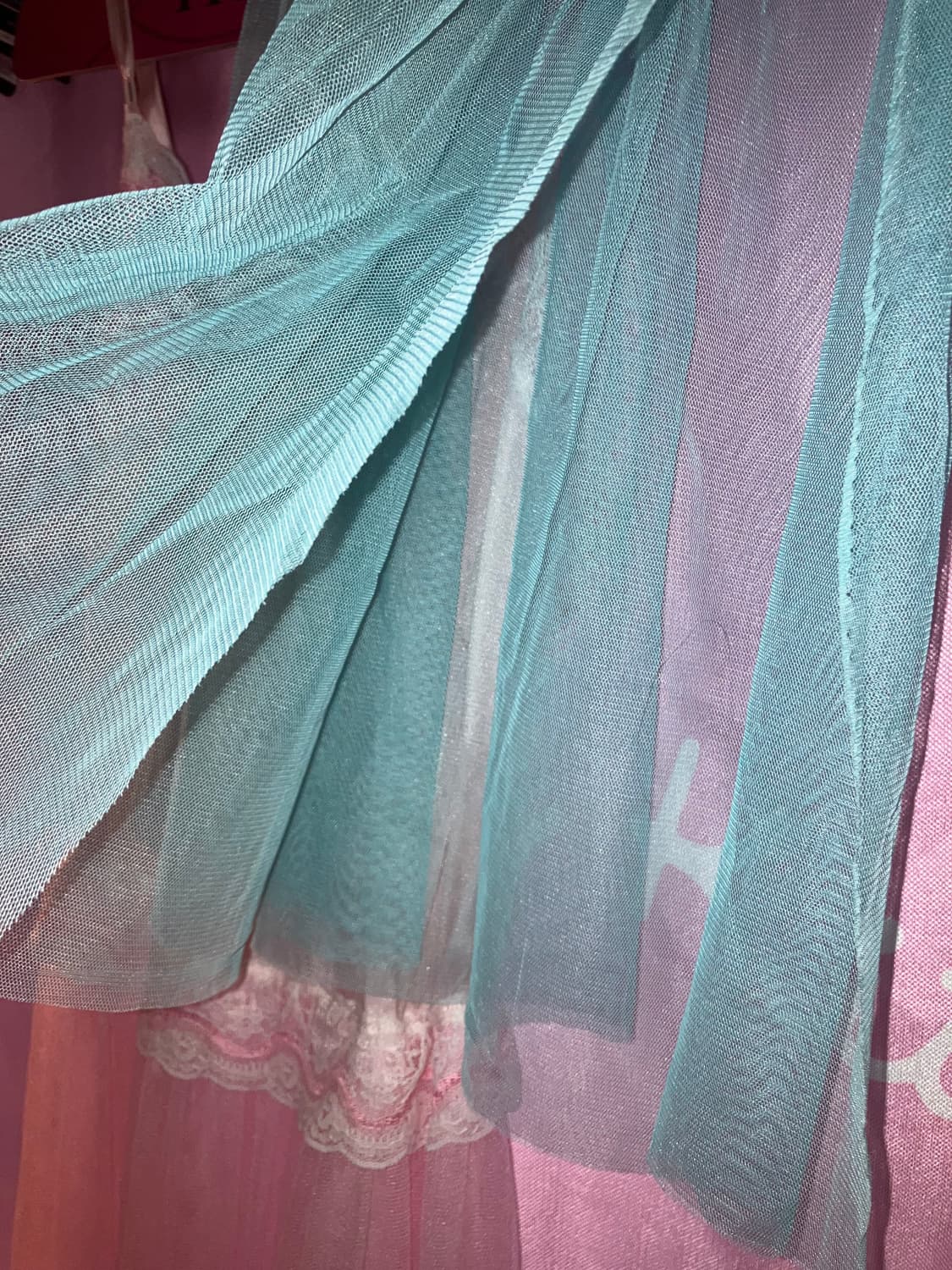 jpn 민트 블루 시어 에이프런 상품이미지4