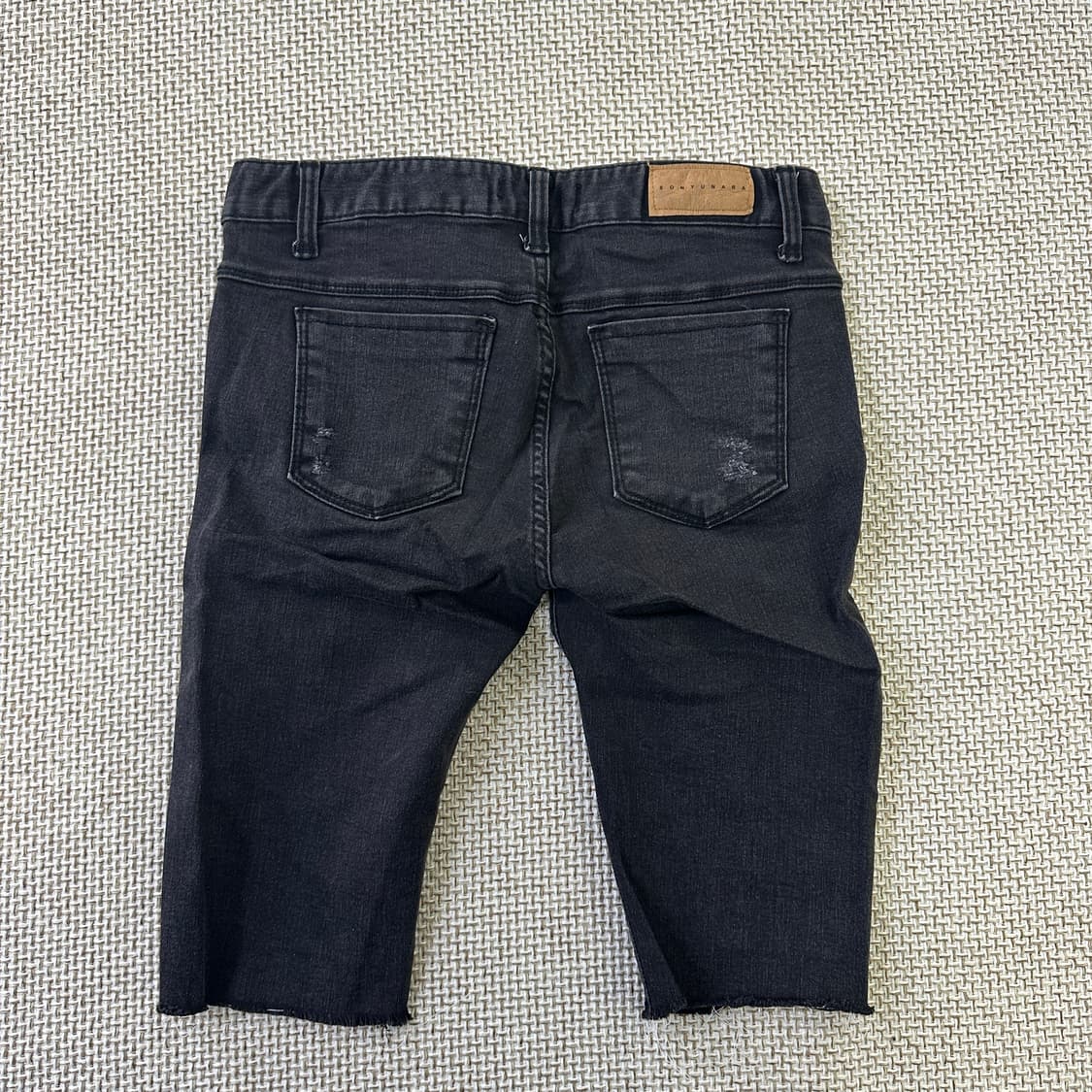 3 빈티지 5부 청 반바지 0423D 상품이미지4