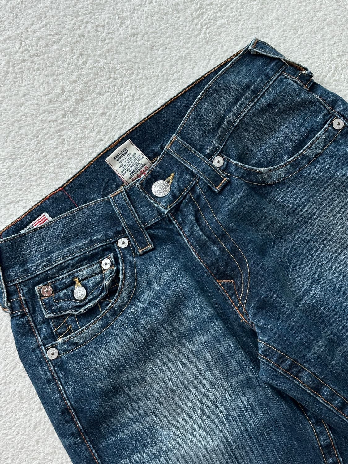 트루릴리전 리키 RICKY 부츠컷 데님팬츠 y2k 갸루 펑크 상품이미지3