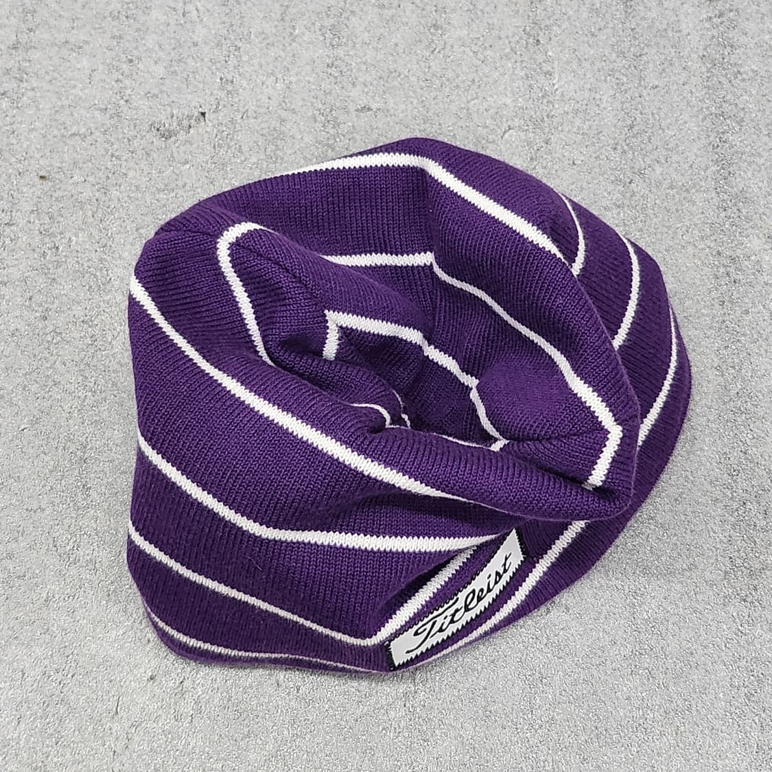 타이틀리스트 스트라이프 골프 비니 퍼플 상품이미지4