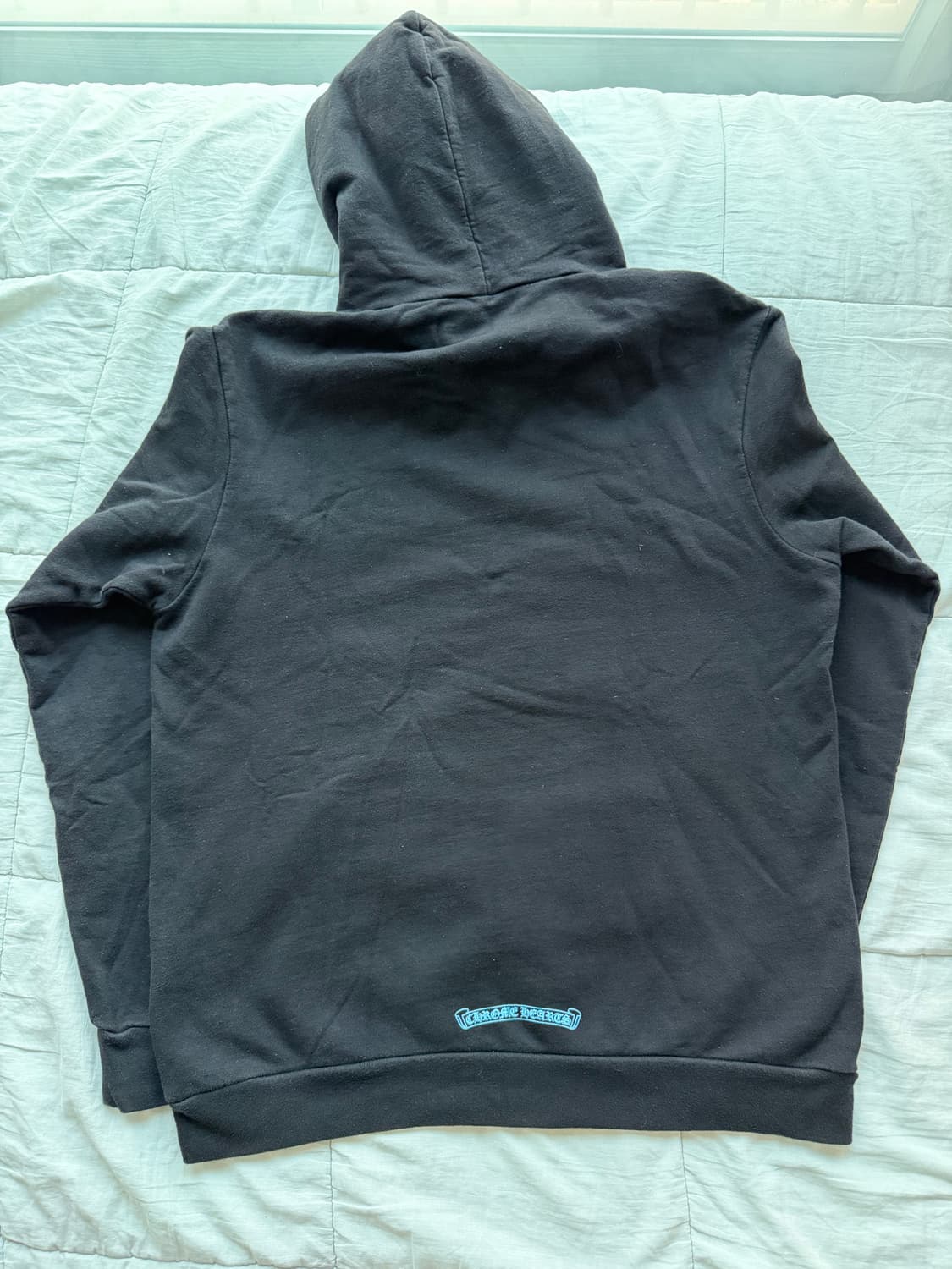 [XL] 크롬하츠 스크롤 로고 후드 하늘색 레터링 상품이미지2