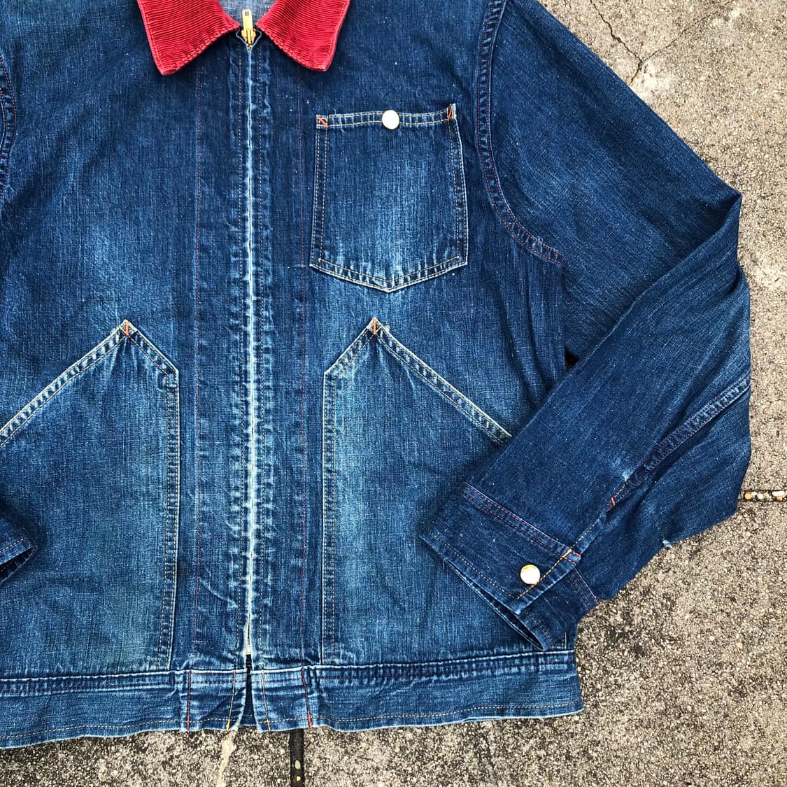 [M~L] Sugar Cane 슈가케인 데님 집업자켓 상품이미지4