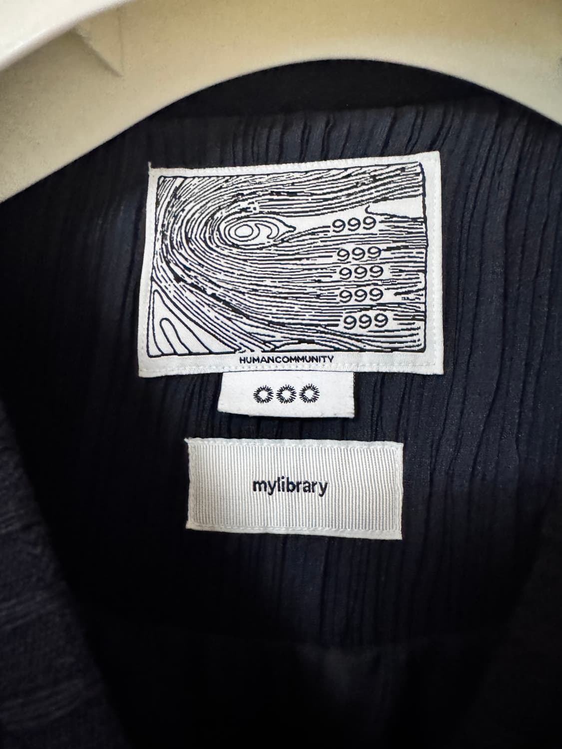 999휴머니티 x 마이라이브러리 헤리티지 블루종 네이비 s 상품이미지3