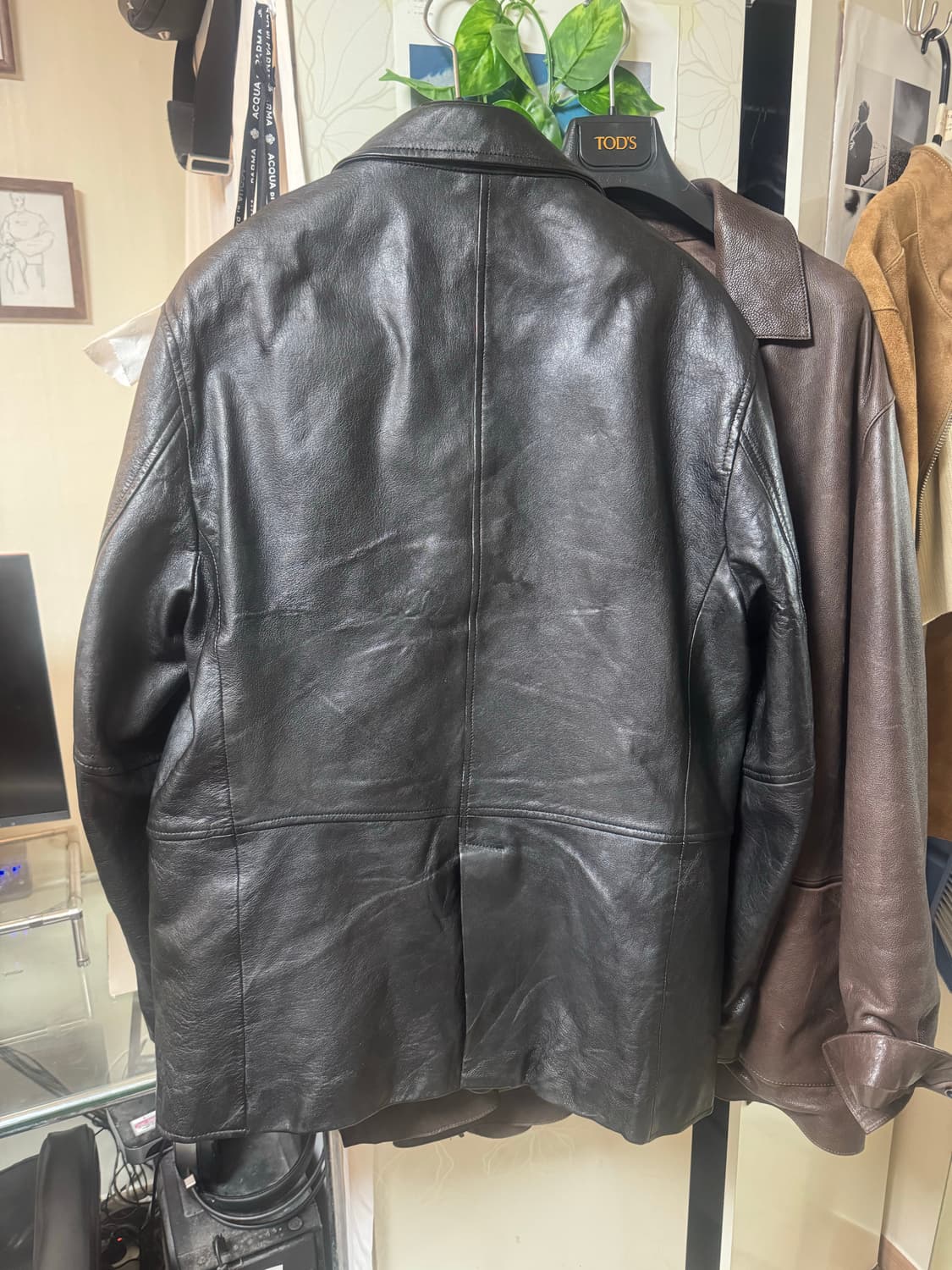 자라 소가죽 레더 카코트 블레이저 L 상품이미지6