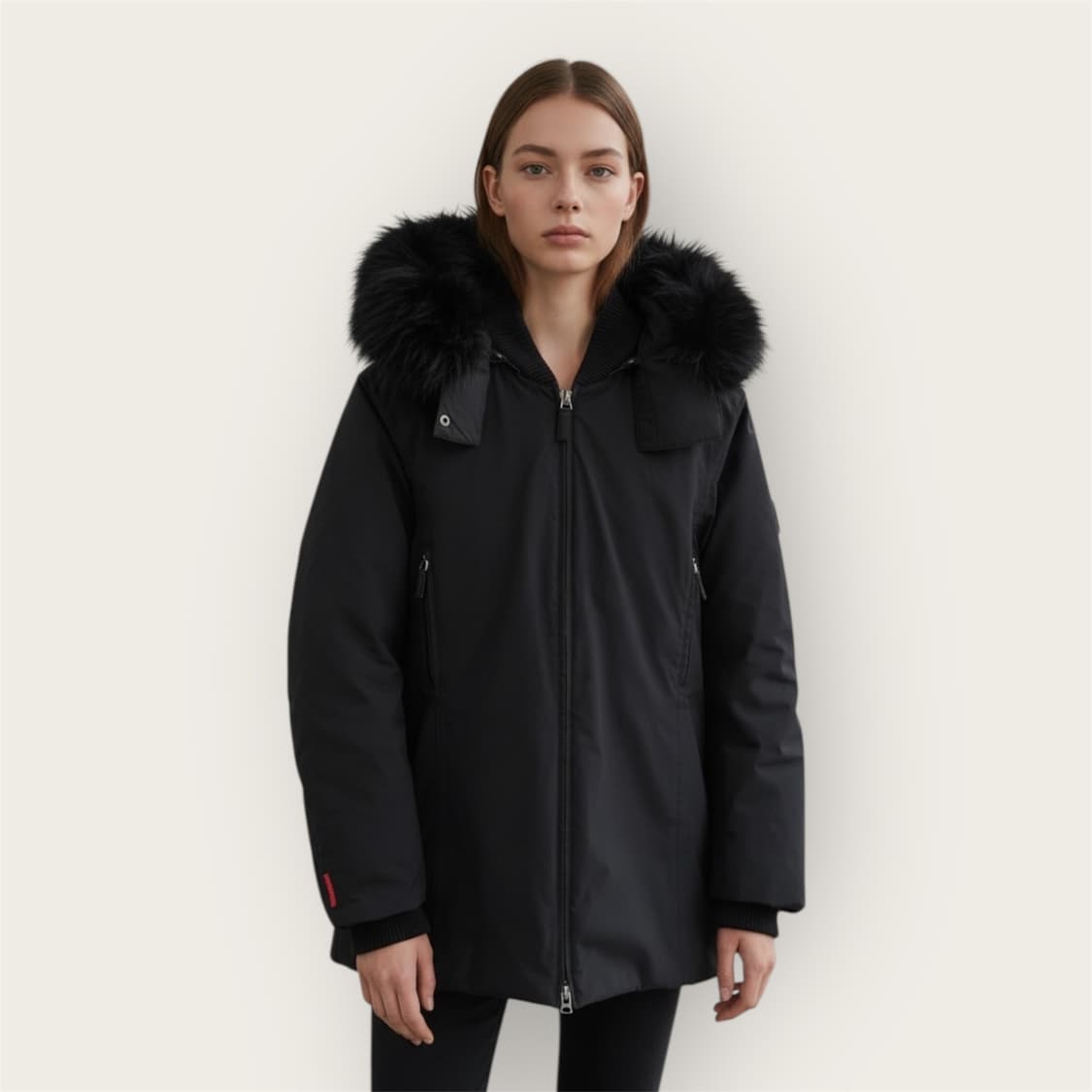 IT40/ 프라다 스포츠 고어텍스 리얼퍼 후디드 패딩 상품이미지1