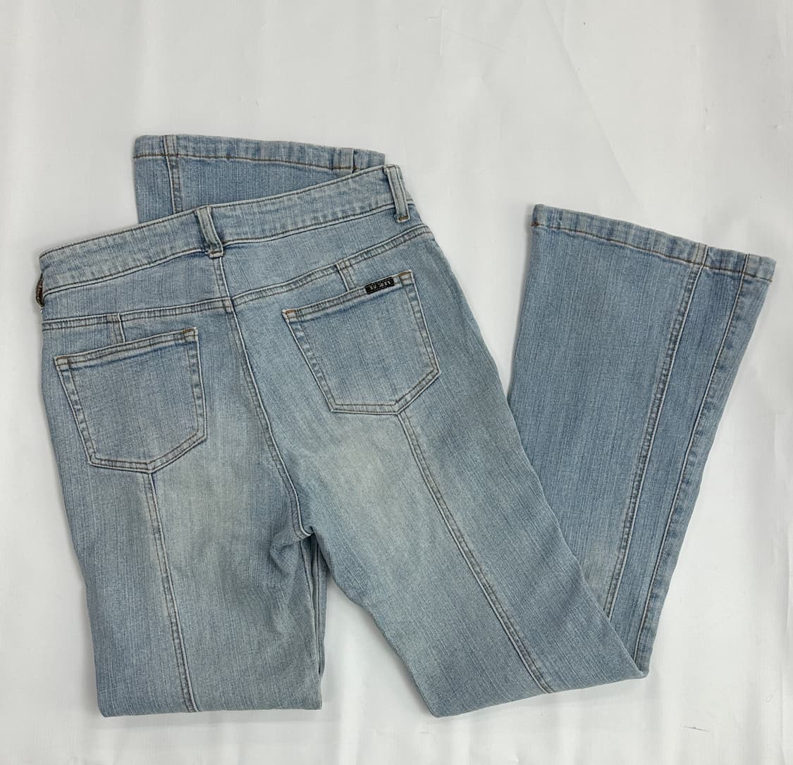 ⭐️재팬 빈티지 y2k 연청 워싱 부츠컷 팬츠 빈티지⭐ 데님 데코라 상품이미지7