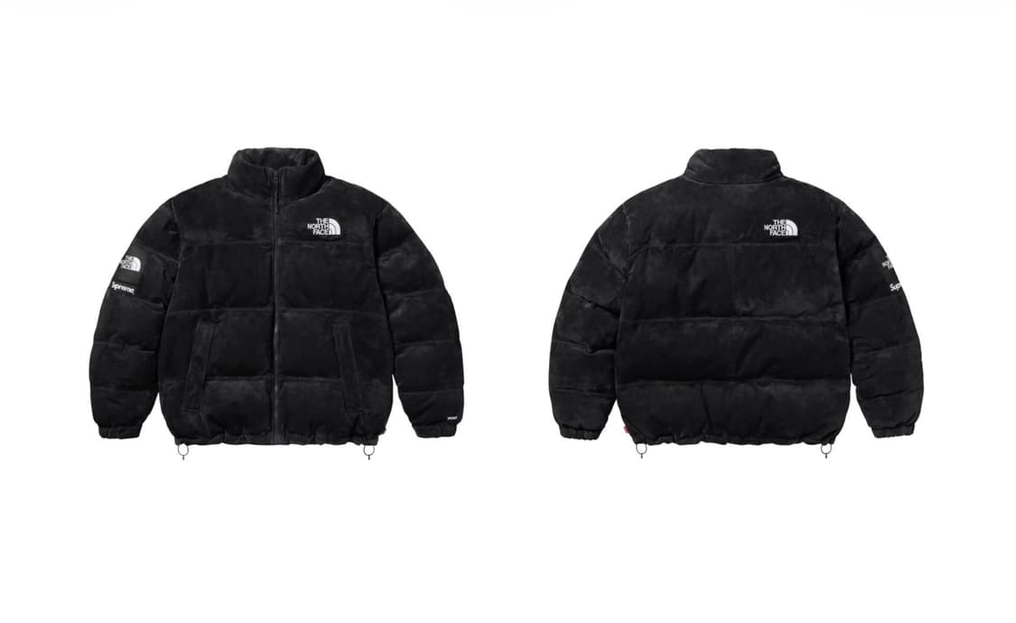 슈프림 노스페이스 스웨이드 패딩 상품이미지1