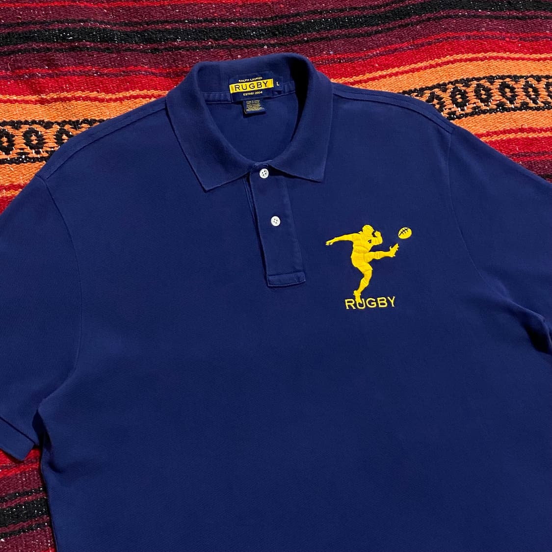 미국빈티지 USA 폴로랄프로렌 럭비 카라티 상품이미지2