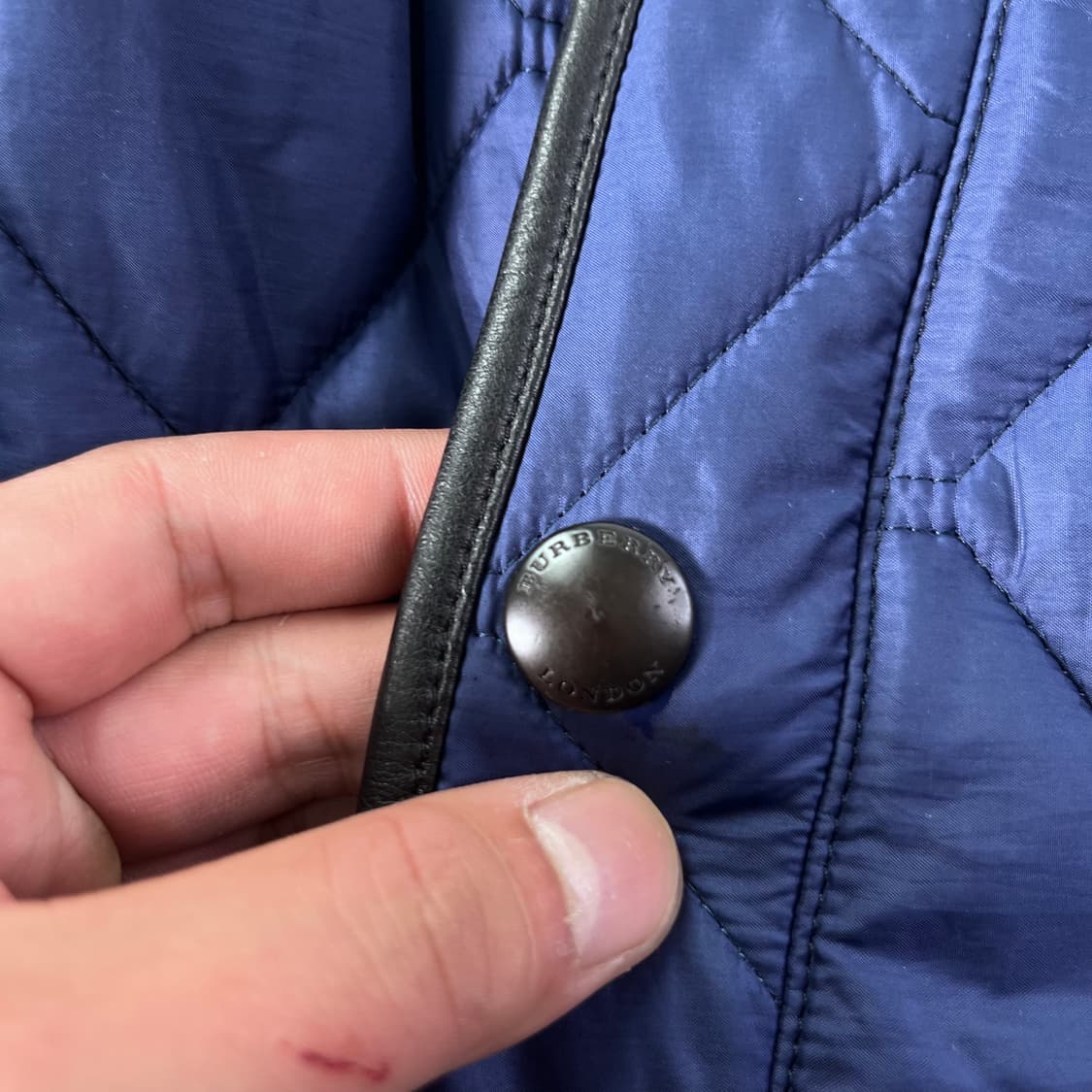 95 버버리 퀄팅 네이비 블루종 자켓 상품이미지5