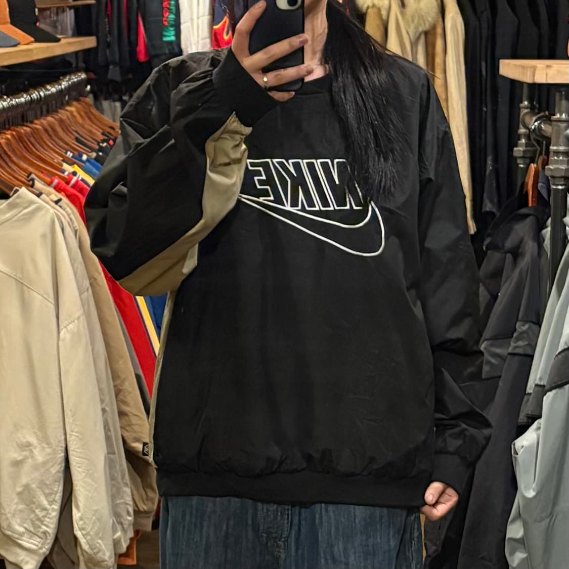 [HI] Nike 나이키 빅로고 웜업 블랙 상품이미지2