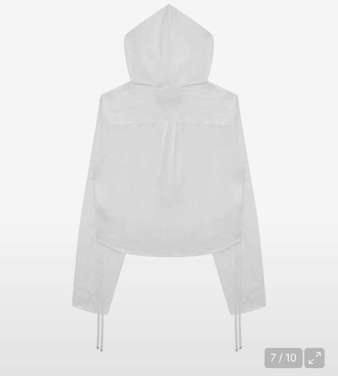 트리밍버드 실키 링클 후드 셔츠 상품이미지3