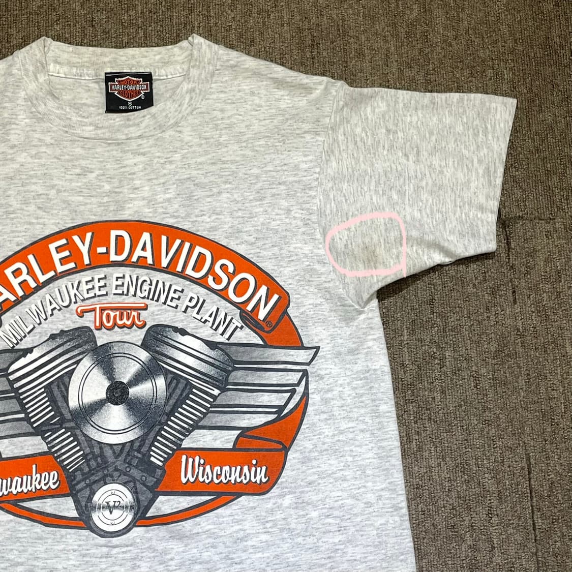  (S) Harley Davidson 할리 데이비슨 반팔티  상품이미지4