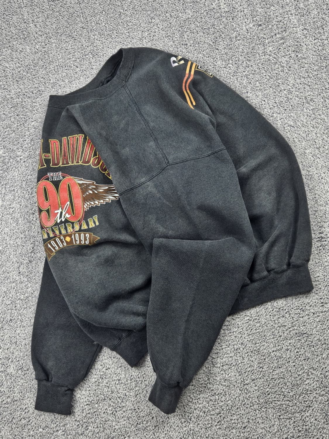 90's USA 할리데이비슨 90주년 맨투맨 ( XL )/ 10241 상품이미지2