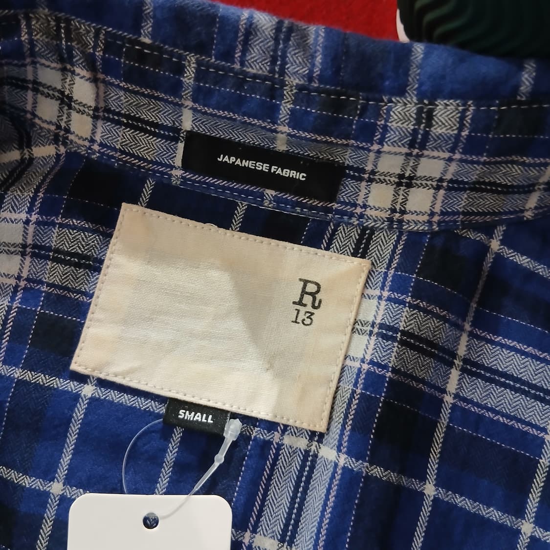 [R13] 피어싱장식 체크셔츠 상품이미지5