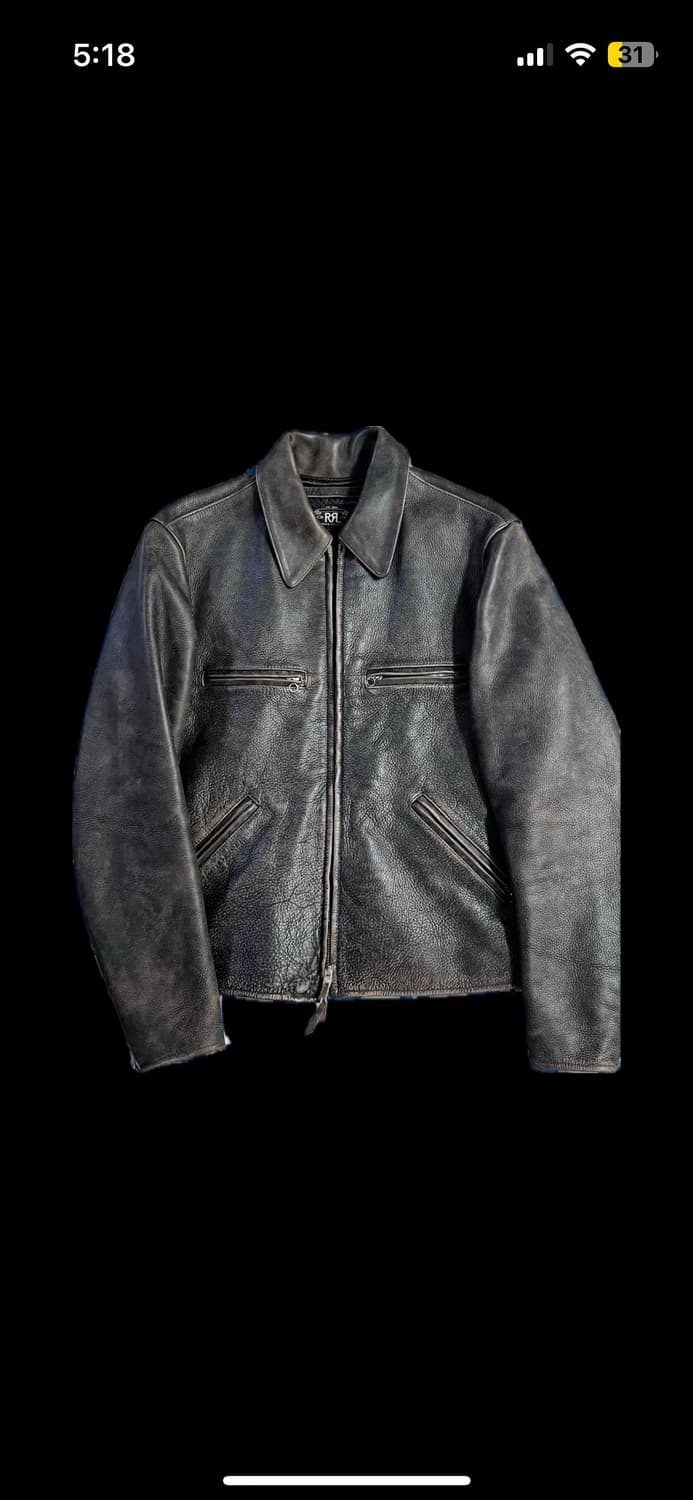 rrl Owens 오웬스 레더자켓 s사이즈 상품이미지1