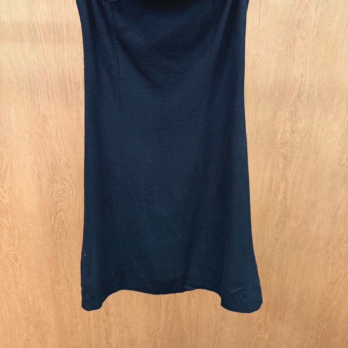 버버리 블루 라벨 슬리브리스 원피스 퍼 트리밍 리본 스트랩 디테일 블랙 상품이미지5