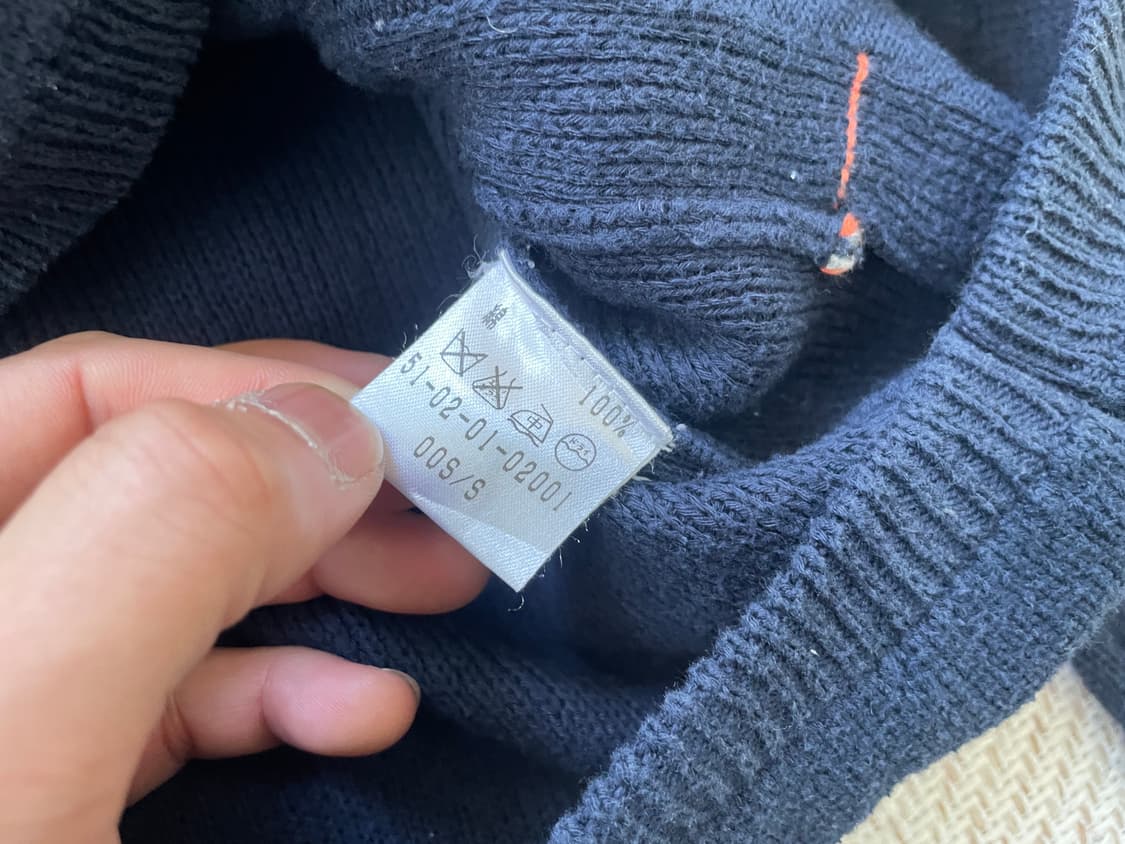 투모로우랜드 트리콧 하이넷 버튼 네이비 가디건  J04194 상품이미지4