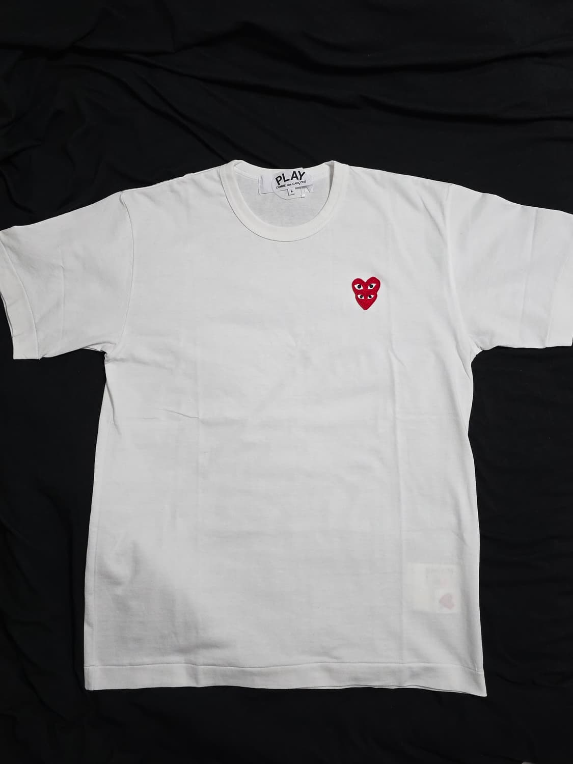 [새상품]꼼데가르송 더블하트 티셔츠 L 상품이미지1