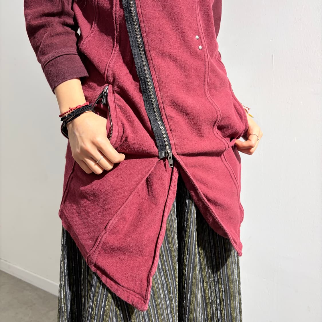 Johnny Wolf 언발란스 고딕 롱 후드 자켓 상품이미지2