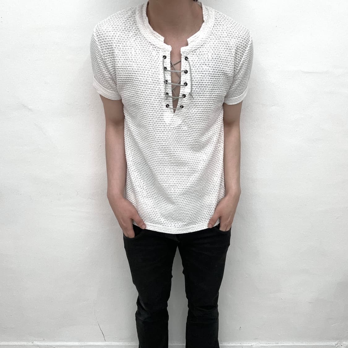 Tornado mart lace up short sleeve 상품이미지2