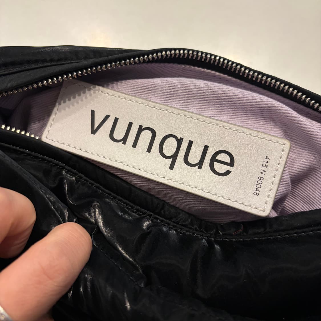 분크 오르빗 블랙 퀼팅 숄더백 + 미니 파우치 세트 상품이미지4