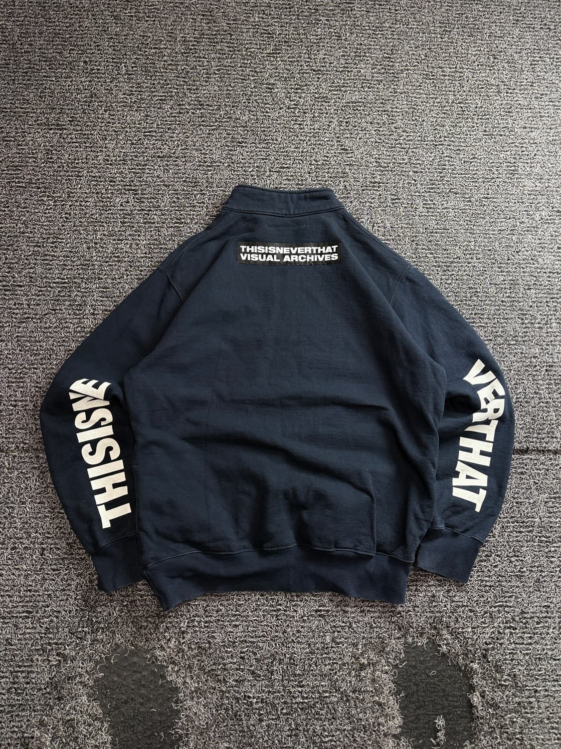 디스이즈네버댓 해비코튼 사이드로고 하프 집업 3600 상품이미지5