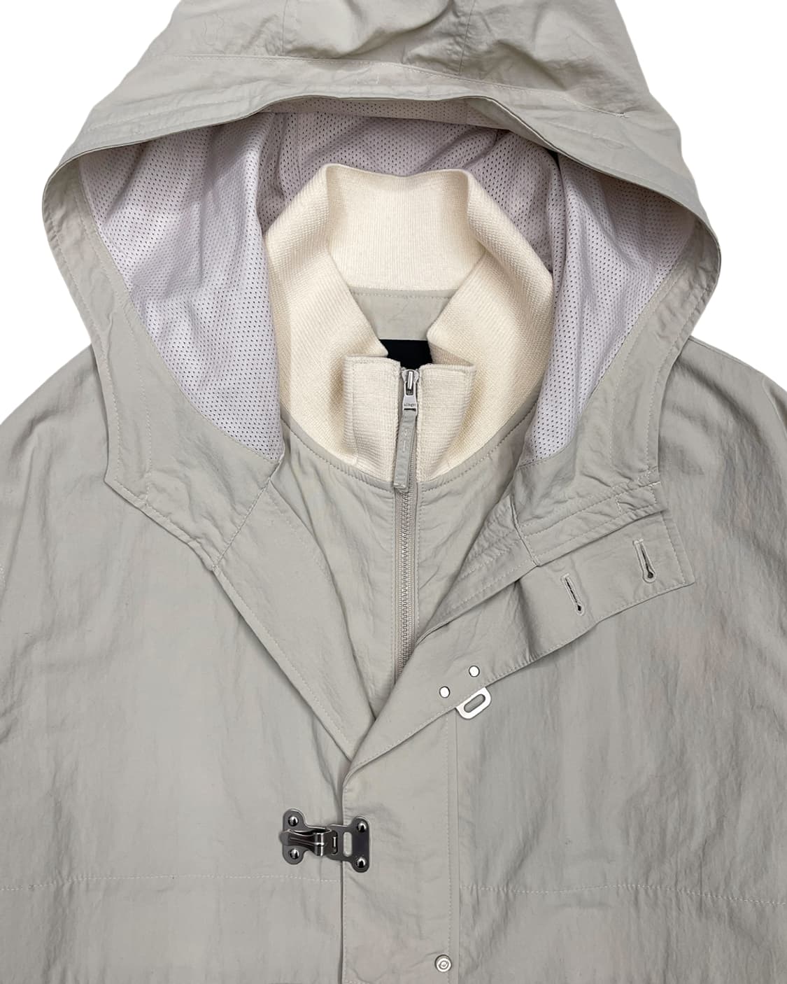 알레그리 22SS 유틸리티 하이넥 후디드 윈드브레이커 상품이미지6