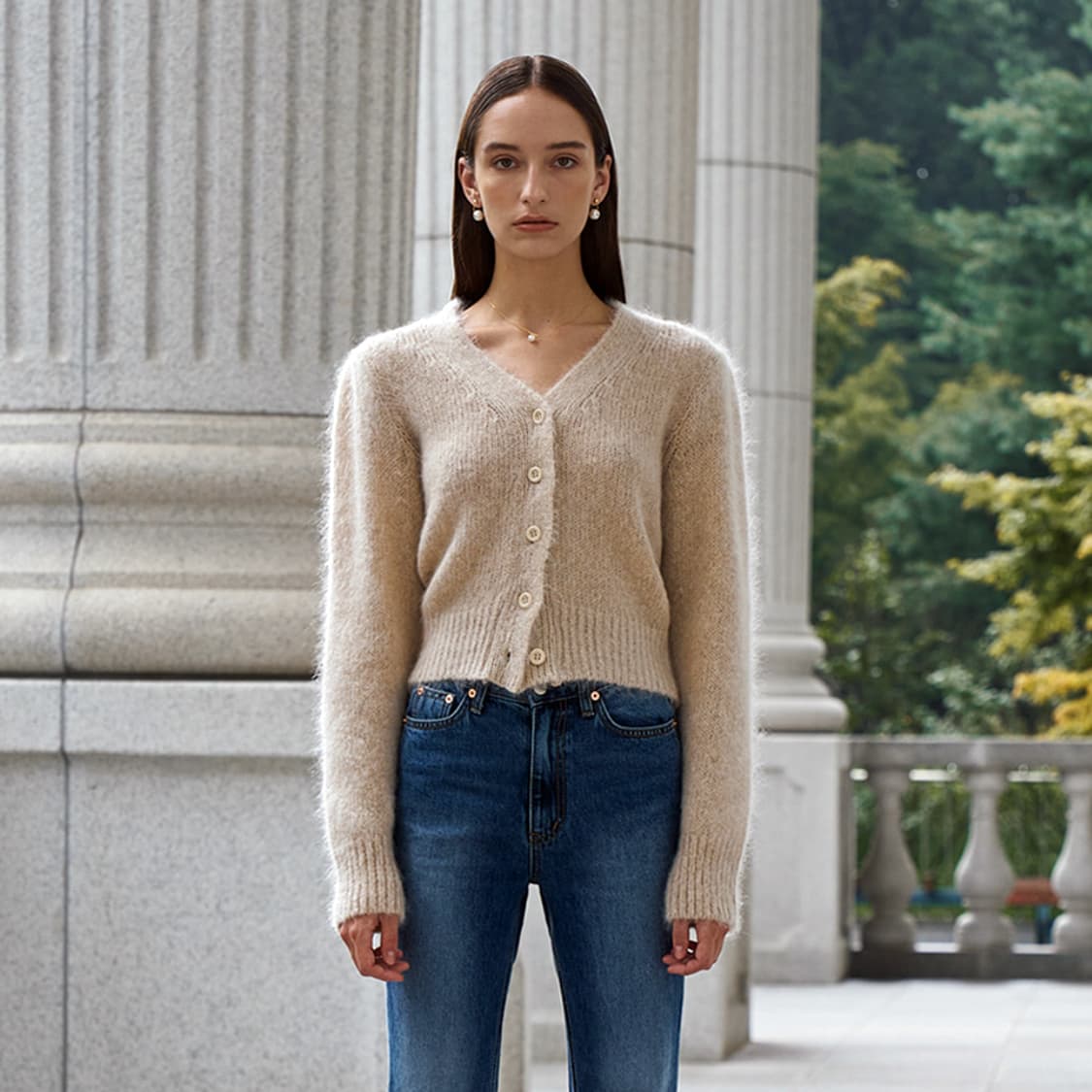 안젤로비안코(angelo bianco) 아무르 니트가디건  새상품  상품이미지1