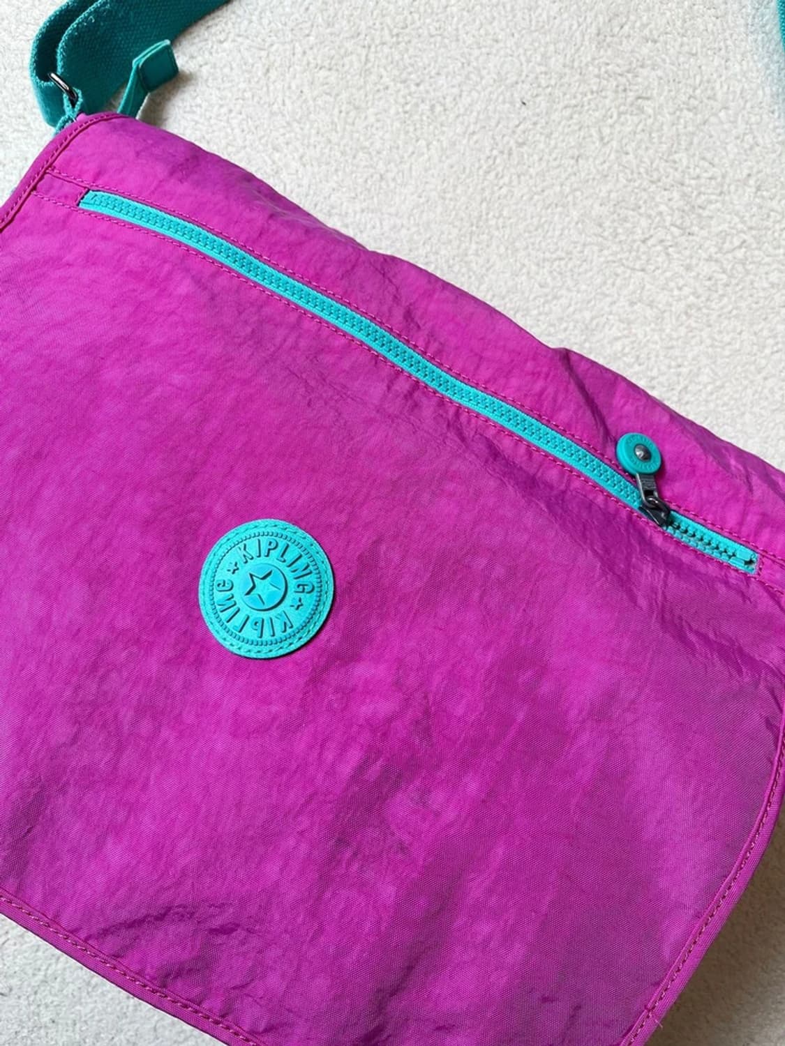 키플링 00's Y2K 핑크 민트 고랄라 크로스백 A1850 상품이미지2