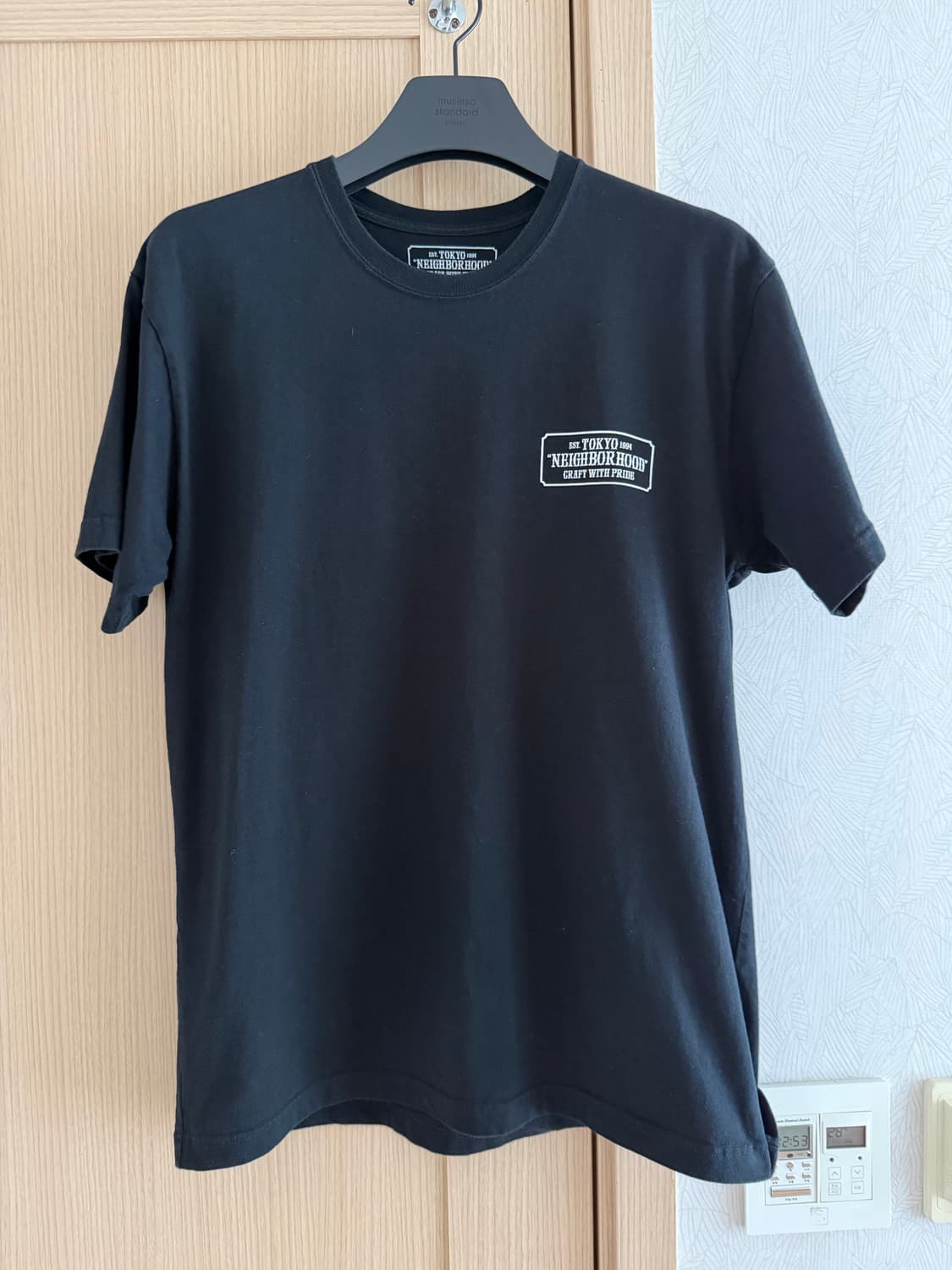네이버후드 티셔츠 블랙 L 상품이미지1