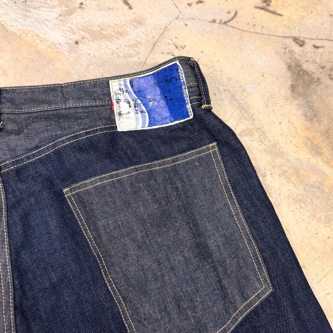 캐피탈 투톤 데님 팬츠 블루 상품이미지6