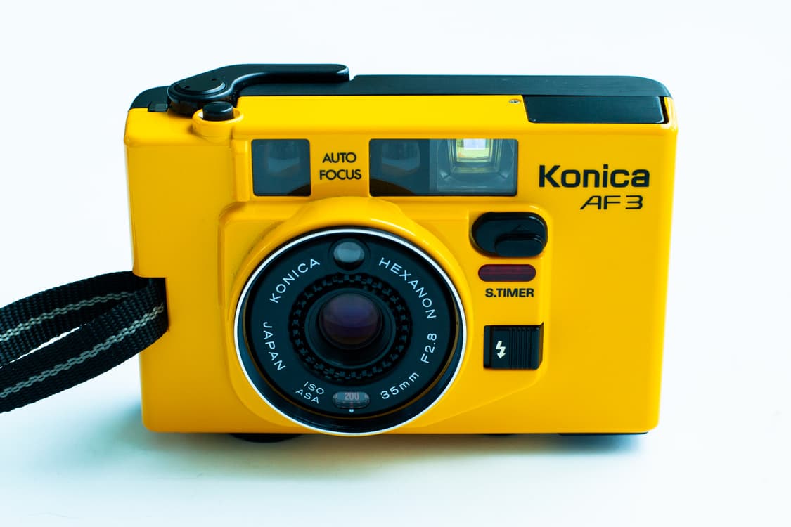 코니카 af3 옐로우 필름카메라 상품이미지1