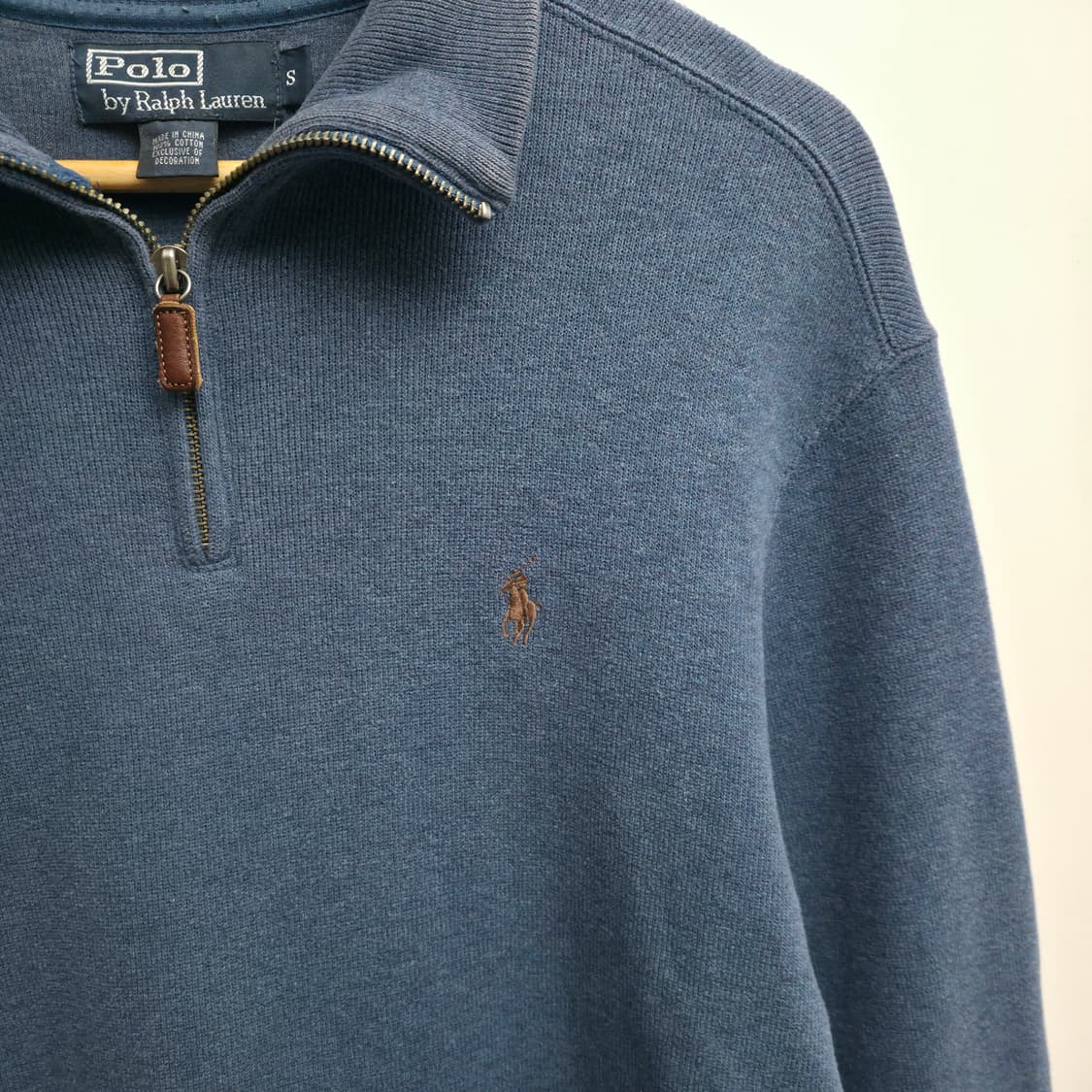 [S] 폴로 랄프로렌 블루 쿼터집업 스웻셔츠 상품이미지4