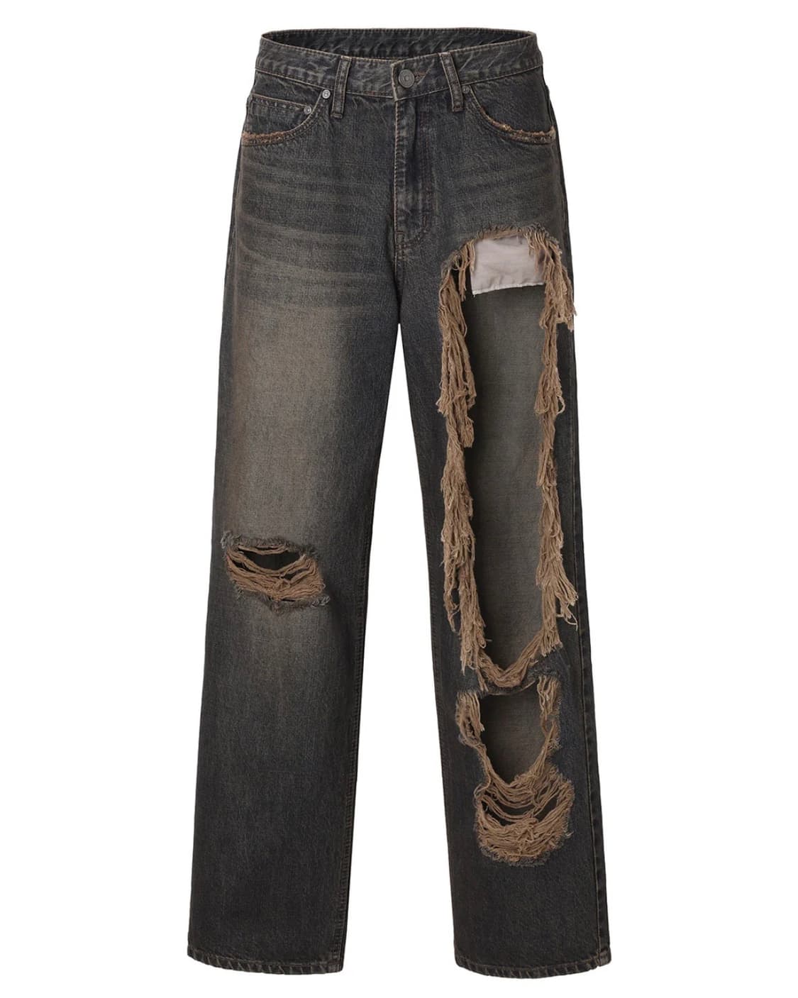 [THREETIMES] Ribbon tab jeans  상품이미지2